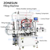 ZONESUN ZS-YT4T-4PH Automatic Piston Pump Filling Machine with Heating for Candles Butter
