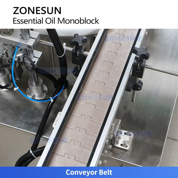 ZONESUN ZS-AFC52 4-in-1 Liquid Filler with Inner Stopper Pressing and Screw Capper for Essential Oil