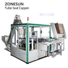 ZONESUN ZS-XG40 Automatic Rotary Tube Top Aluminum Foil Sealing and Capping Machine Tamper-Evident Packaging