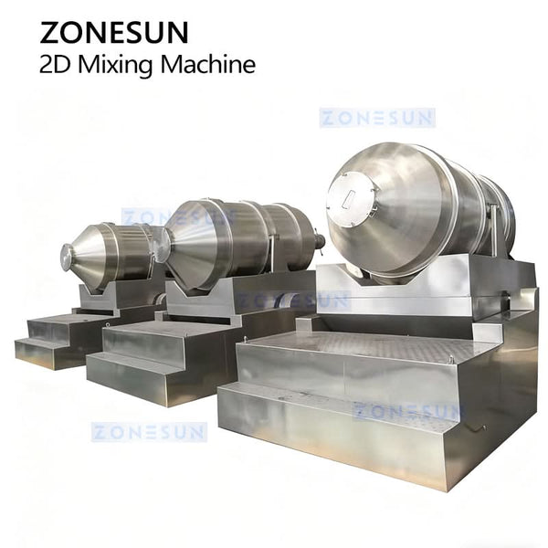 Ac Motion Powder ZONESUN ZS-HM100 Industrial 2D Mixer Rotary Swing Motion Powder Blender ...