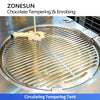 ZONESUN ZS-CG30 Automatic Chocolate Tempering & Enrobing Machine | 25L Coating for Bakery & Candy