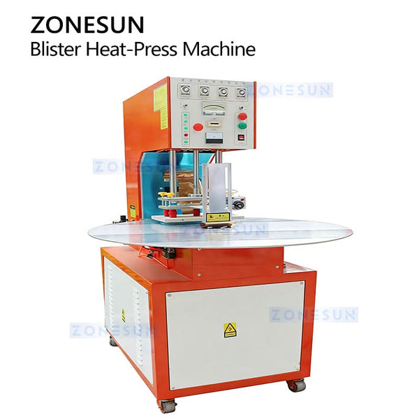 ZONESUN ZS-HFQ1 Industrial Rotary Blister Packing Machine Blister-to-Card Heat Sealer