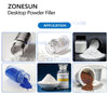 ZONESUN High Precision Semi-Automatic Auger Powder Filling Machine Micro Dose