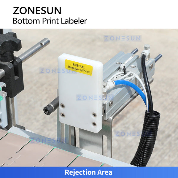 ZONESUN ZS-512F Real-Time Bottom Print and Apply Labeling Machine RFID Labeling Machine