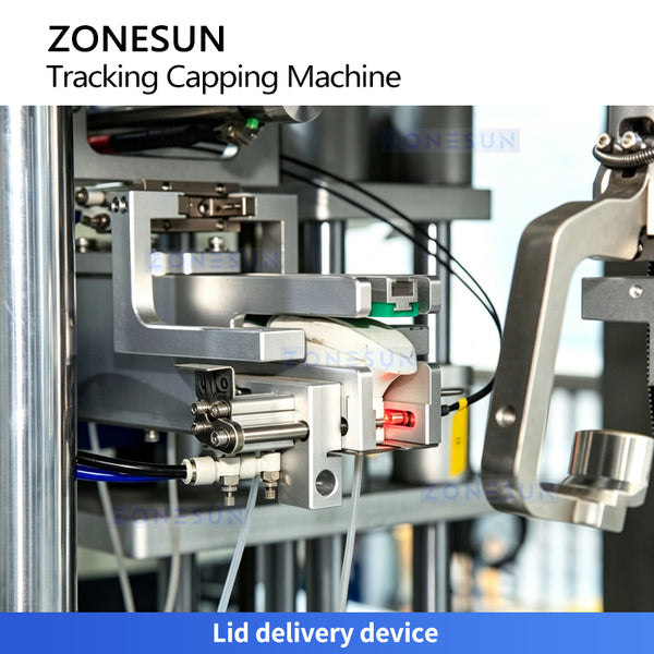 ZONESUN ZS-VTXG3 Automatic Double-Head Tracking Capping Machine for Lotion Pumps Trigger Sprays