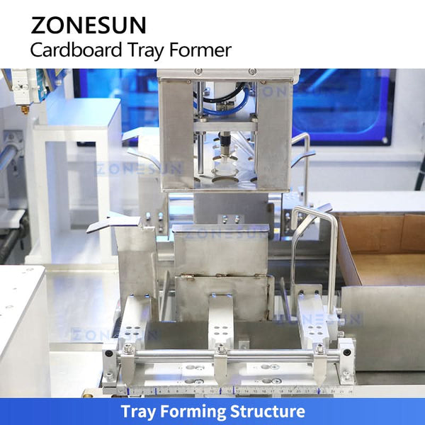 ZONESUN ZS-CSPM4T Automatic Hot Melt Glue Cardboard Tray Former Machine