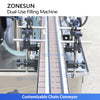 ZONESUN ZS-SVGT4D Automatic Servo-Driven Liquid Paste Filling Machine Cream Lotion Honey