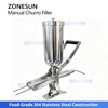 ZONESUN ZS-CZI4 Manual Cake Depositor Pastry Injector Stainless Steel Cream Jam Dispenser