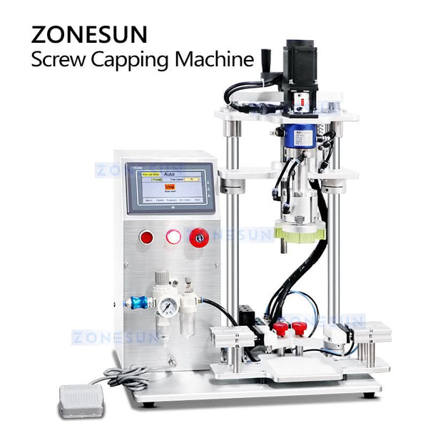 ZONESUN ZS-XG450S Semi-Automatic Servo Driven Capping Machine Electric Screw-Type Bottle Capper