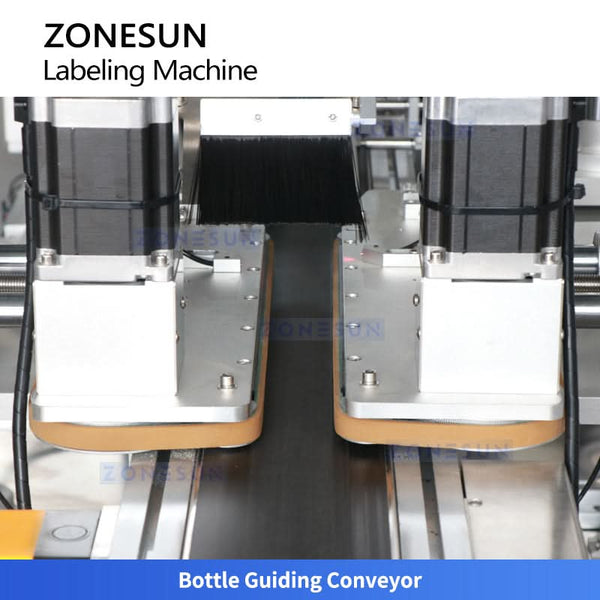 ZONESUN ZS-TB822X Automatic 4-Side and Top Label Labeling Machine for Square Bottles Multi-side Label Applicator