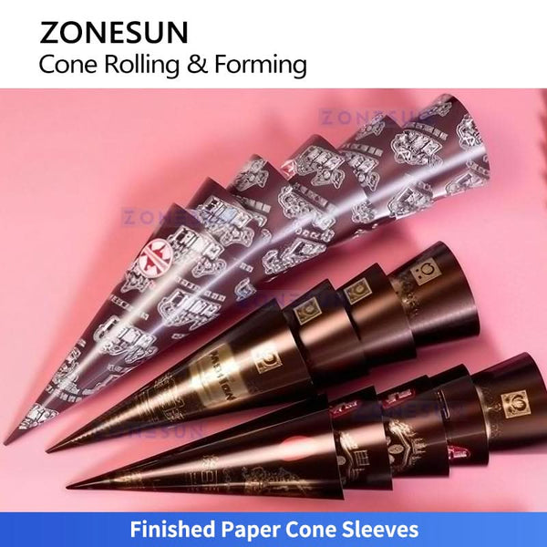 ZONESUN ZS-PCF01 Automatic Ice Cream Paper Cone Sleeve Making Machine