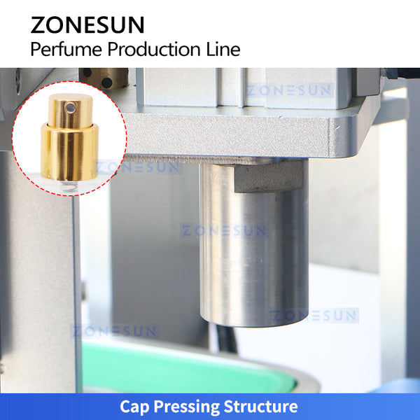 ZONESUN ZS-AFC42P Automatic Rotary Perfume Washing Filling Crimping Capping Monoblock Machine