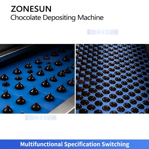 ZONESUN ZS-DJ400 Automatic Chocolate Depositing Machine Professional Confectionery