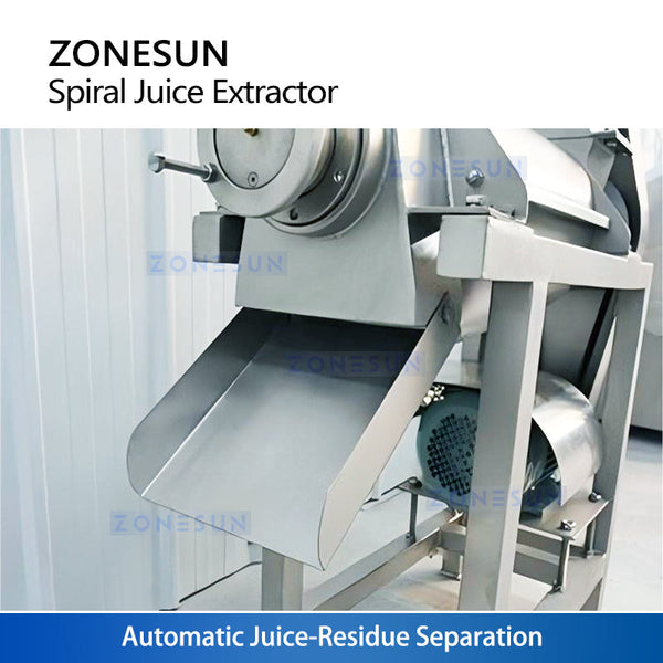 ZONESUN ZS-ZJ01 Industrial Screw Press Juicer Machine Automatic Spiral Juice Extractor for Fruits Vegetables Ginger