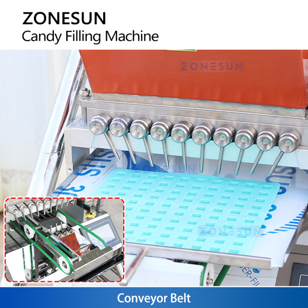 ZONESUN ZS-CTF50 Automatic Chocolate Candy Filling Machine Gummy Depositor