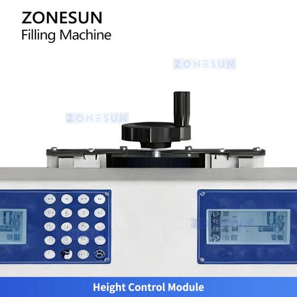 ZONESUN ZS-DTFP2 Dual-Head Gear Pump Thick Liquid Filling Machine for Sauce Cream Honey