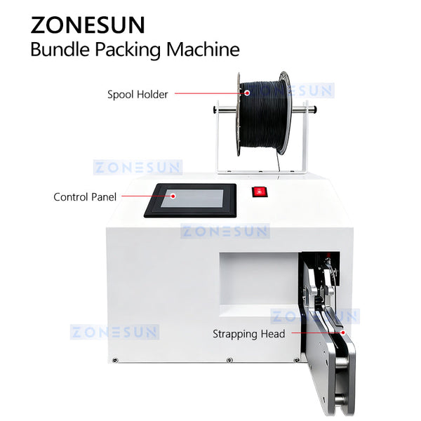 ZONESUN ZS-WTKZ3 Electric Wire Bundling Machine Cable Tying Machine Cable Harness Bundler