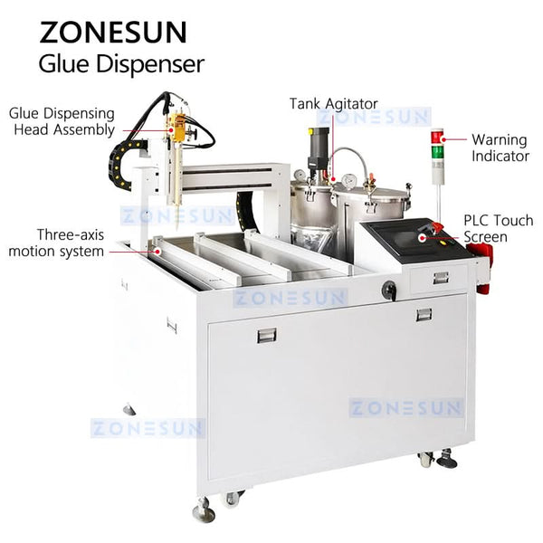 ZONESUN ZS-AGD4 Automatic AB Glue Dispensing and Potting Machine Automatic Glue Mixer