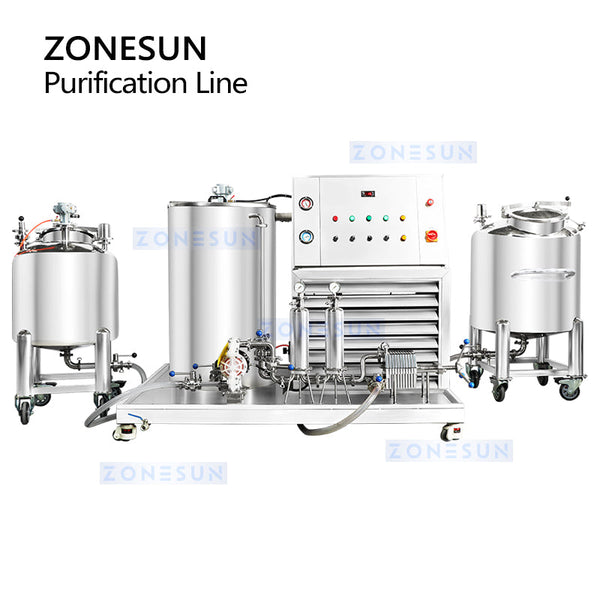 ZONESUN ZS-FAL180W Automatic Perfume Purification Pretreatment Production Line System