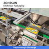 ZONESUN ZS-CSPM7 Automatic Secondary Packaging Line Multi-Box Collating Stacking Case Packing Machine for Boxes