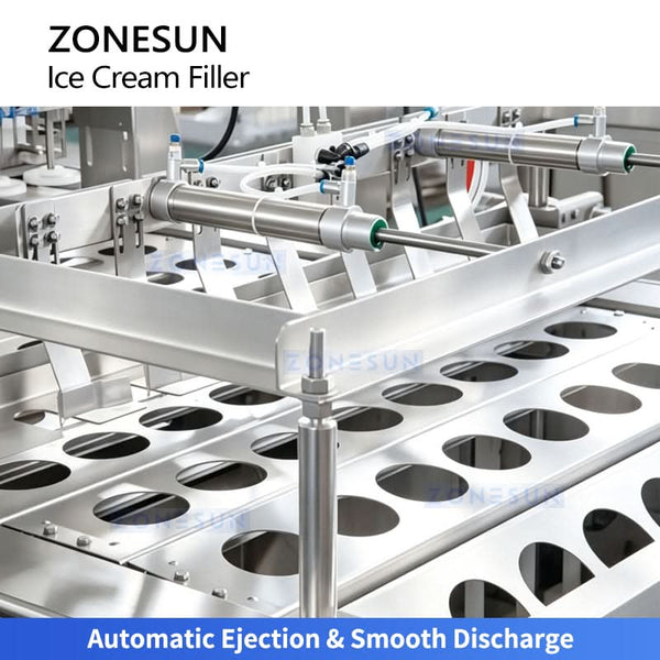 ZONESUN ZS-FS80 Automatic Ice Cream Filling & Sealing Machine | 8-Lane Cup Cone Popsicle Production Line