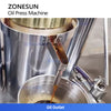ZONESUN ZS-ZY20A Industrial Hydraulic Olive Oil Pressing Machine Oliv Peanut Coconut Avocado Oil Cold  Hot Pressing