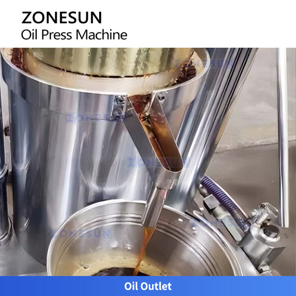 ZONESUN ZS-ZY20A Industrial Hydraulic Olive Oil Pressing Machine Oliv Peanut Coconut Avocado Oil Cold  Hot Pressing