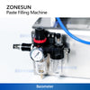 ZONESUN ZS-GTJ Pneumatic Paste Filling Machine for Peanut Butter with Mixer & Hopper