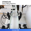 Zonesun ZS-GYCR4A 4-Head Servo Motor Liquid Filling Machine for Corrosive Chemicals Bleach Strong Acid