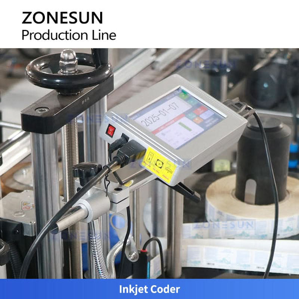 ZONESUN ZS-FAL180G3 3-in-1 Essential Oil Filling Capping Labeling Production Line