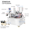ZONESUN ZS-AFS06 Automatic Cup Filling and Sealing Machine for Paste Cream Rotary Yogurt Cup Filler