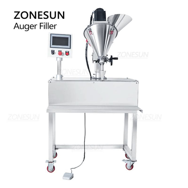 ZONESUN ZS-FM100P Semi-Auto Auger Filler for Powder & Granule Filling