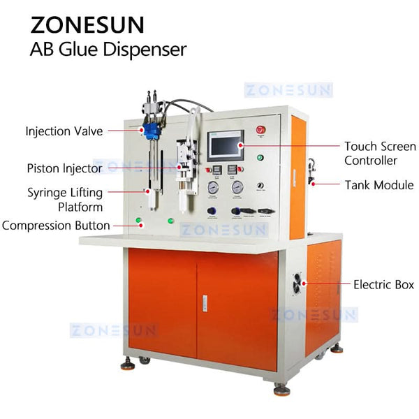 ZONESUN ZS-AGD3 Automatic AB Glue Dispensing Machine for Precise Adhesive Filling