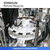 ZONESUN ZS-AFC9B Automatic Perfume Filling Crimping Production Line