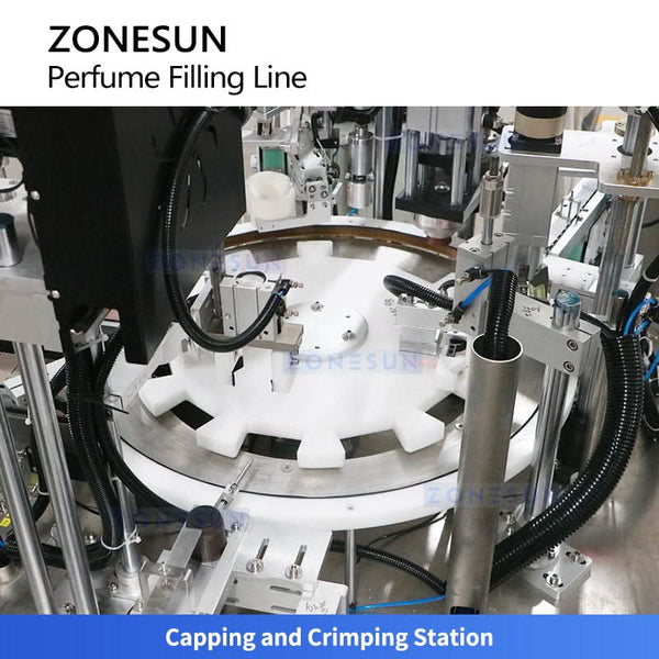 ZONESUN ZS-AFC9B Automatic Perfume Filling Crimping Production Line