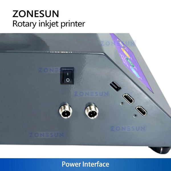 ZONESUN ZS-RIP1 Rotating Round Object Inkjet Printing Machine Bottle Tube Coding System