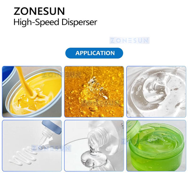 ZONESUN ZS-MX1100 High Speed Dispersing Homogenizing Machine for Paint Inks
