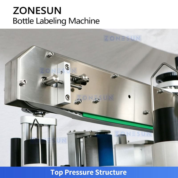 ZONESUN ZS-TB300L Vertical Automatic Round & Flat Bottle Labeling Machine