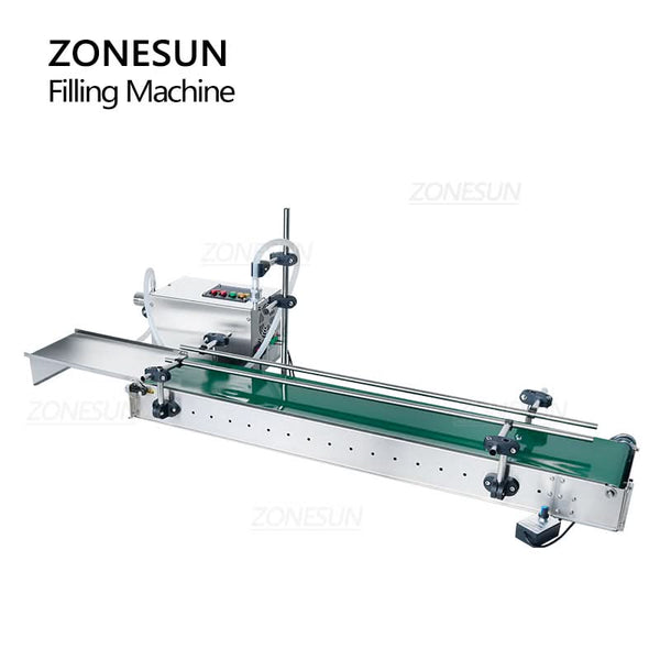 ZONESUN ZS-MPYT600 Automatic Magnetic Pump Liquid Filling Machine With Small Conveyor