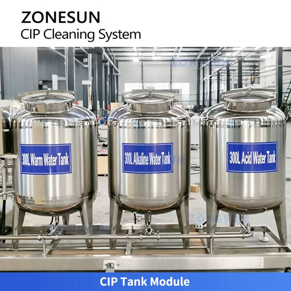 ZONESUN ZS-CIP500 Automatic CIP Cleaning System Rinse  Alkali Acid Final Rinse for Dairy Beverage