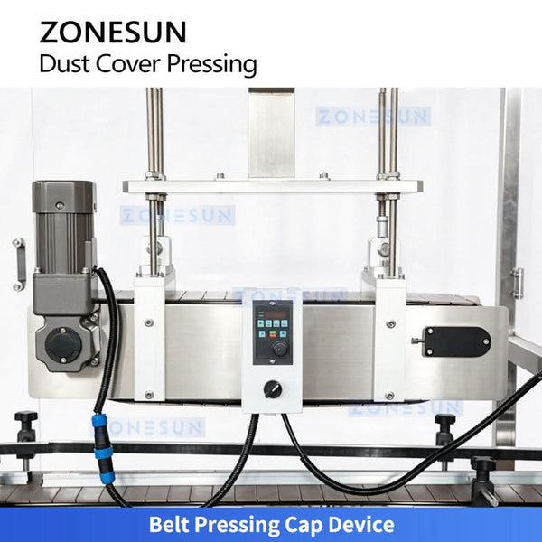 ZONESUN ZS-VTYG03 Automatic Dust Cap Capping Machine Snap Capper Plastic Overcap Pressing