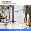 ZONESUN ZS-SPFC7 12-Nozzle Automatic Spout Pouch Filling and Capping Machine CIP Cleaning for Juice Sauce
