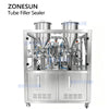 ZONESUN ZS-FS009D automatic dual chamber tube filling and sealing machine full view
