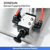 ZONESUN ZS-BG25Q Manual Aerosol Can Cap Remover Decapping Machine