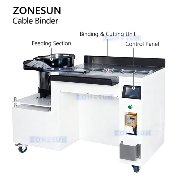 ZONESUN ZS-WTKZ4 Automatic Nylon Cable Tying Machine Fast Wire Bundling Solution