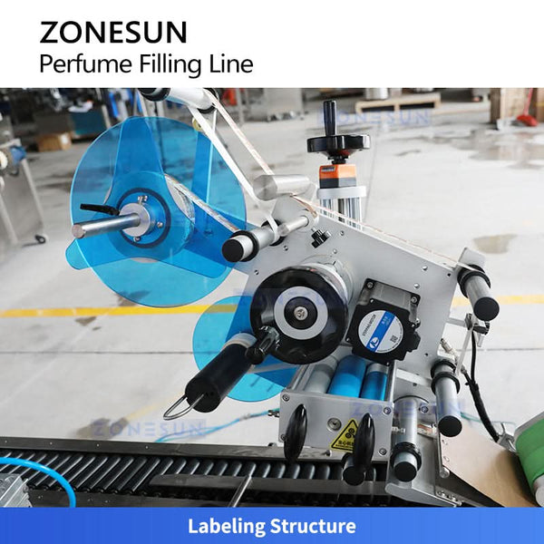 ZONESUN ZS-FALU7 Automatic Oral Essential Oils Small Bottle Filling Capping Labeling Machine Production Line
