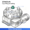ZONESUN ZS-AFS20D Automatic Rotary Tea Cup Filling and Sealing Machine for Pre-Layered & Filter Tea Cups