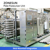 ZONESUN ZS-PRT200 Continuous Plate Pasteurizer with CIP Cleaning System for Milk Juice Liquid Food Processing