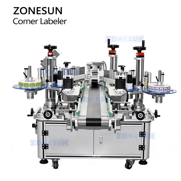 ZONESUN ZS-TB816 Automatic Double-Sided Tamper Evident Labeling Machine Security Seal Applicator