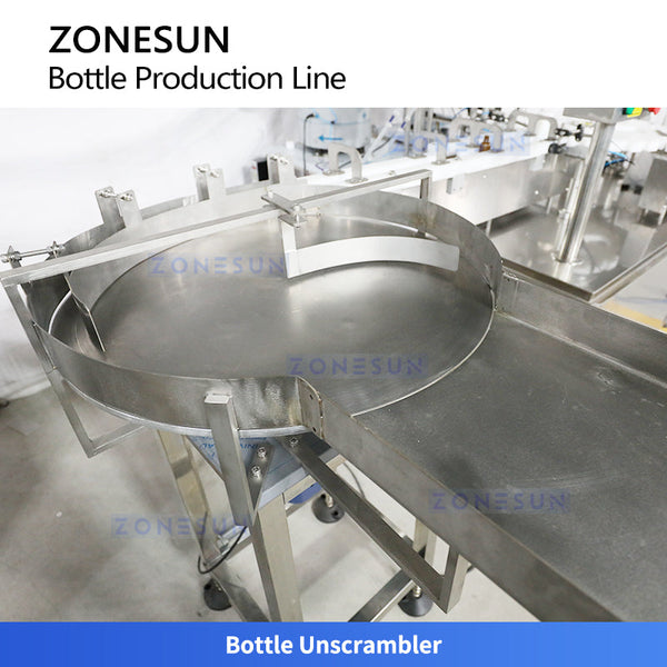 ZONESUN ZS-FAL180YT Dual-Head Dropper Bottle Filling Capping Labeling System
